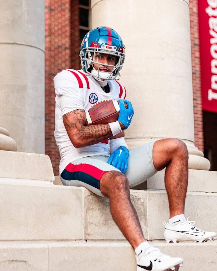 Rebels wide receiver Jordan Watkins. (Photo courtesy of Ole Miss Athletics)